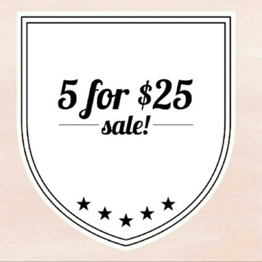 🔥🔥🔥Flash Sale🔥🔥🔥5 for $25 dollars